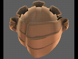 Base Hair for girl V20 3D Model