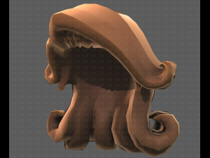 Base Hair for girl V20 3D Model