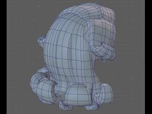 Base Hair for girl V20 3D Model