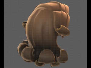 Base Hair for girl V20 3D Model
