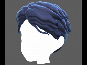 Base Hair for Boy V19 3D Model
