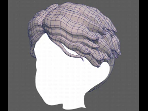 Base Hair for Boy V19 3D Model