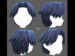 Base Hair for Boy V20 Modèle 3D