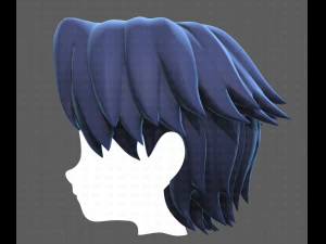 Base Hair for Boy V20 3D Model