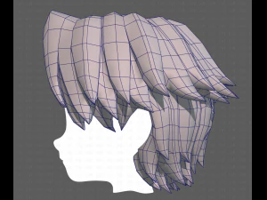 Base Hair for Boy V20 3D Model