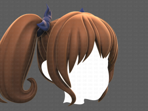 Base Hair for girl V21 Modèle 3D