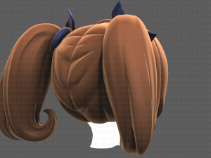 Base Hair for girl V21 Modèle 3D