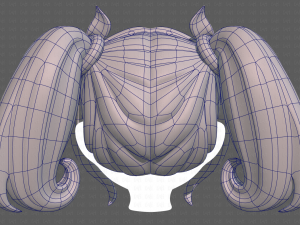 Base Hair for girl V21 Modèle 3D