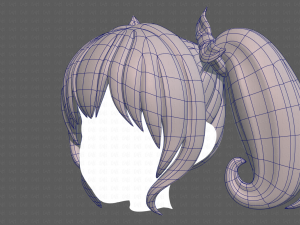 Base Hair for girl V21 Modèle 3D