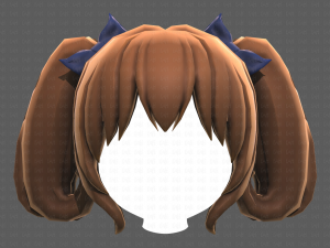 Base Hair for girl V21 Modèle 3D