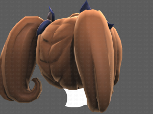 Base Hair for girl V21 Modèle 3D