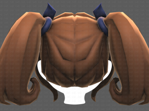 Base Hair for girl V21 Modèle 3D