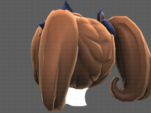 Base Hair for girl V21 Modèle 3D