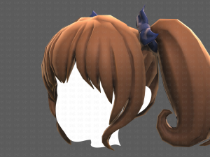 Base Hair for girl V21 Modèle 3D
