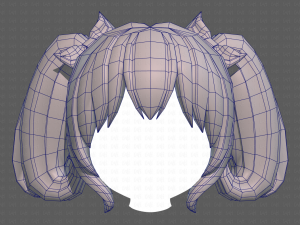 Base Hair for girl V21 Modèle 3D