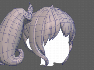 Base Hair for girl V21 Modèle 3D