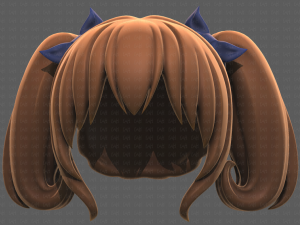 Base Hair for girl V21 Modèle 3D