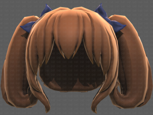 Base Hair for girl V21 Modèle 3D