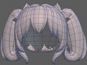 Base Hair for girl V21 Modèle 3D