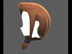 Base Hair for girl V22 3Dモデル