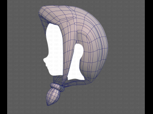 Base Hair for girl V22 3Dモデル