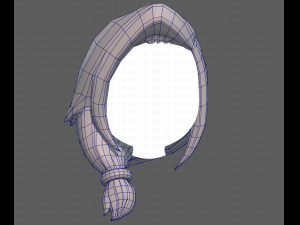 Base Hair for girl V22 3Dモデル