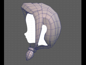 Base Hair for girl V22 3Dモデル