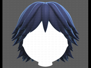 Base Hair for Boy V21 3D 模型