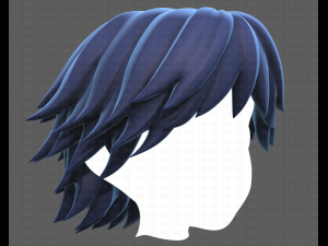 Base Hair for Boy V21 3D 模型