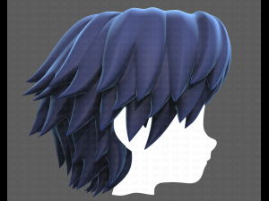 Base Hair for Boy V21 3D 模型