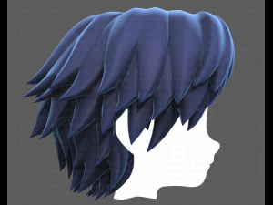 Base Hair for Boy V21 3D Model
