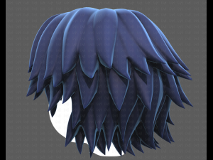 Base Hair for Boy V21 3D 模型