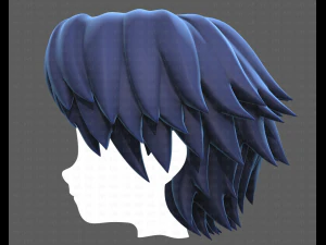 Base Hair for Boy V21 3D Model