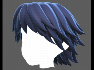 Base Hair for Boy V21 3D Model
