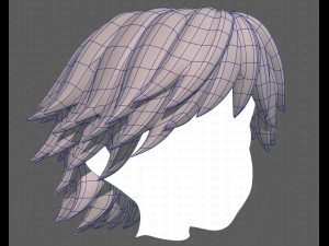 Base Hair for Boy V21 3D 模型