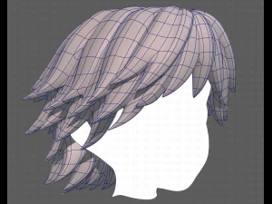 Base Hair for Boy V21 3D Model