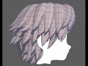 Base Hair for Boy V21 3D Model