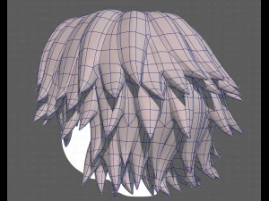 Base Hair for Boy V21 3D Model
