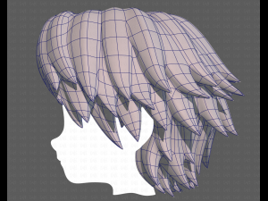Base Hair for Boy V21 3D 模型