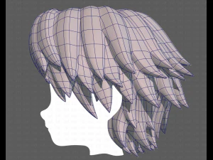Base Hair for Boy V21 3D Model
