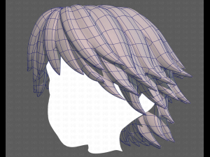 Base Hair for Boy V21 3D 模型