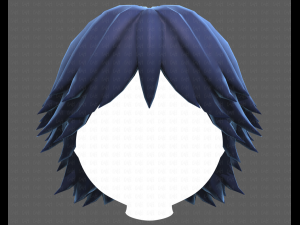 Base Hair for Boy V21 3D 模型