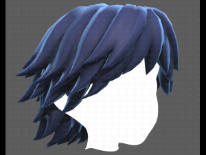 Base Hair for Boy V21 3D 模型