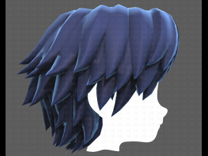 Base Hair for Boy V21 3D 模型