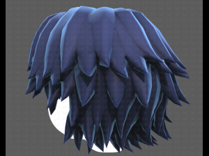 Base Hair for Boy V21 3D 模型