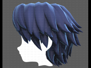 Base Hair for Boy V21 3D 模型