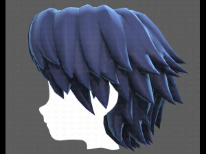 Base Hair for Boy V21 3D Model
