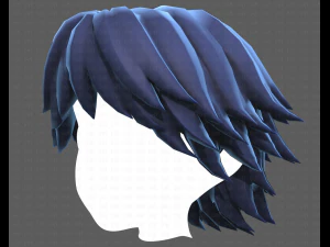Base Hair for Boy V21 3D Model