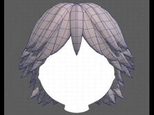 Base Hair for Boy V21 3D Model