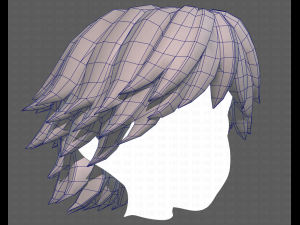 Base Hair for Boy V21 3D 模型